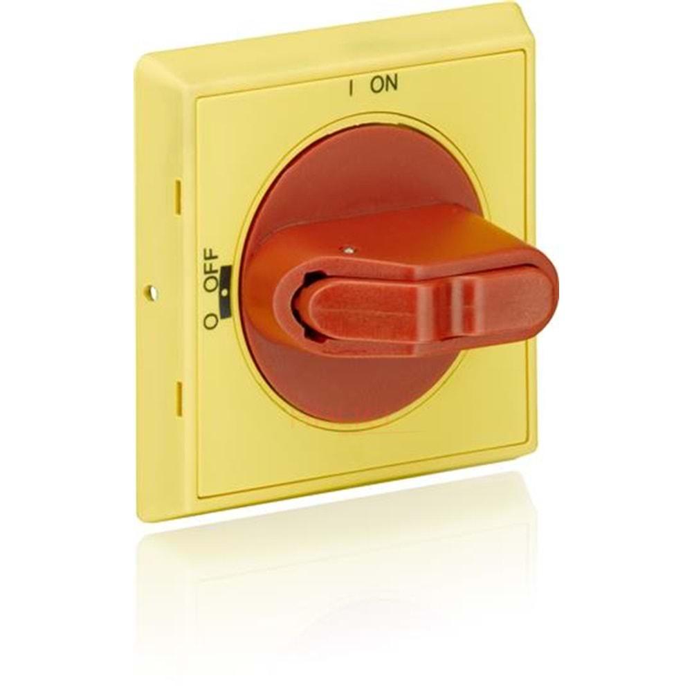 MSHD-LY Handle, IP64, red/yellow, ( döner kurma kolu )